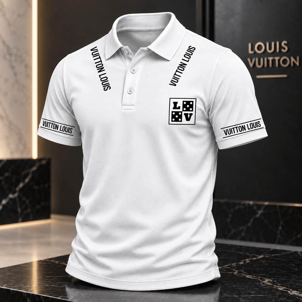 Louis Vuitton | Dice Crest Typography Polo Shirt Year-End 2026 Collection