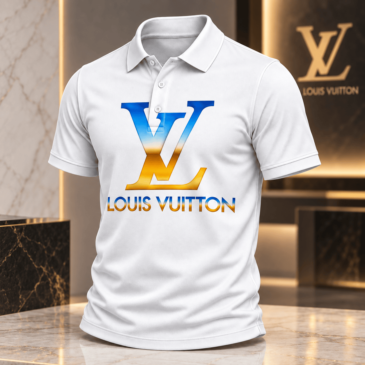 Louis Vuitton | Sunset Gradient Logo Polo Shirt Year-End 2026 Collection