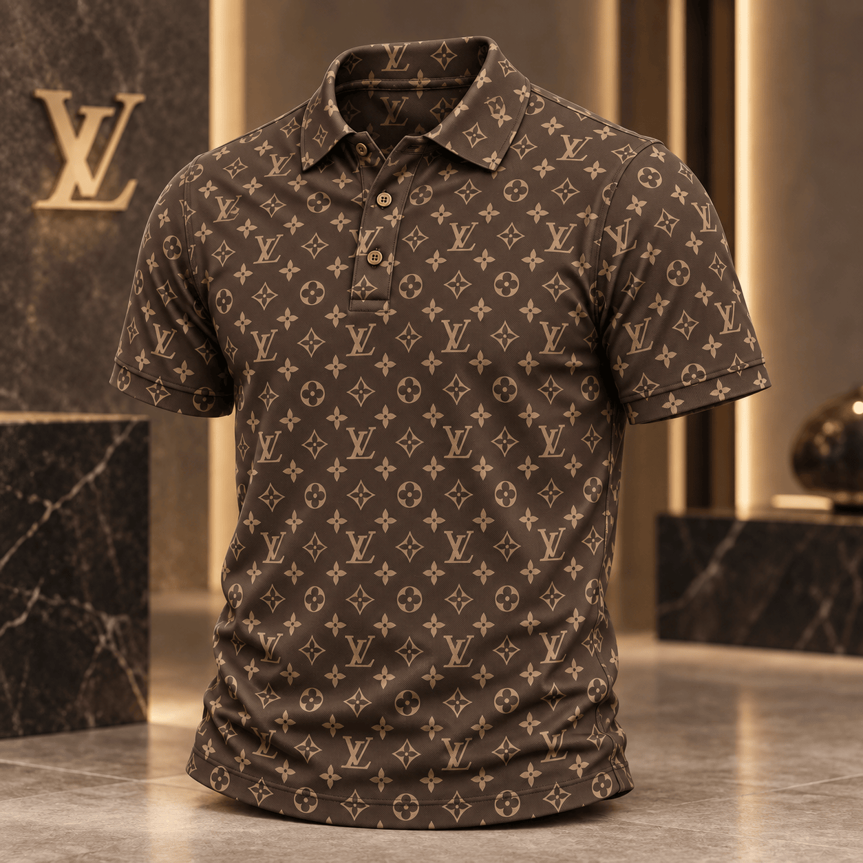 Louis Vuitton | Classic Monogram Print Polo Shirt Year-End 2026 Collection