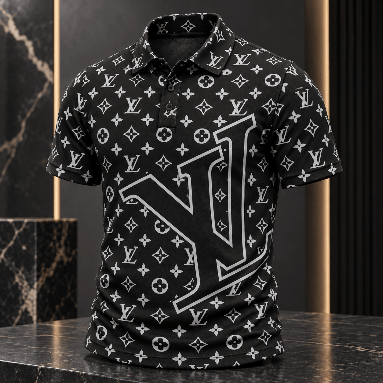 Louis Vuitton | Oversized Monogram Overlay Polo Shirt Year-End 2026 Collection