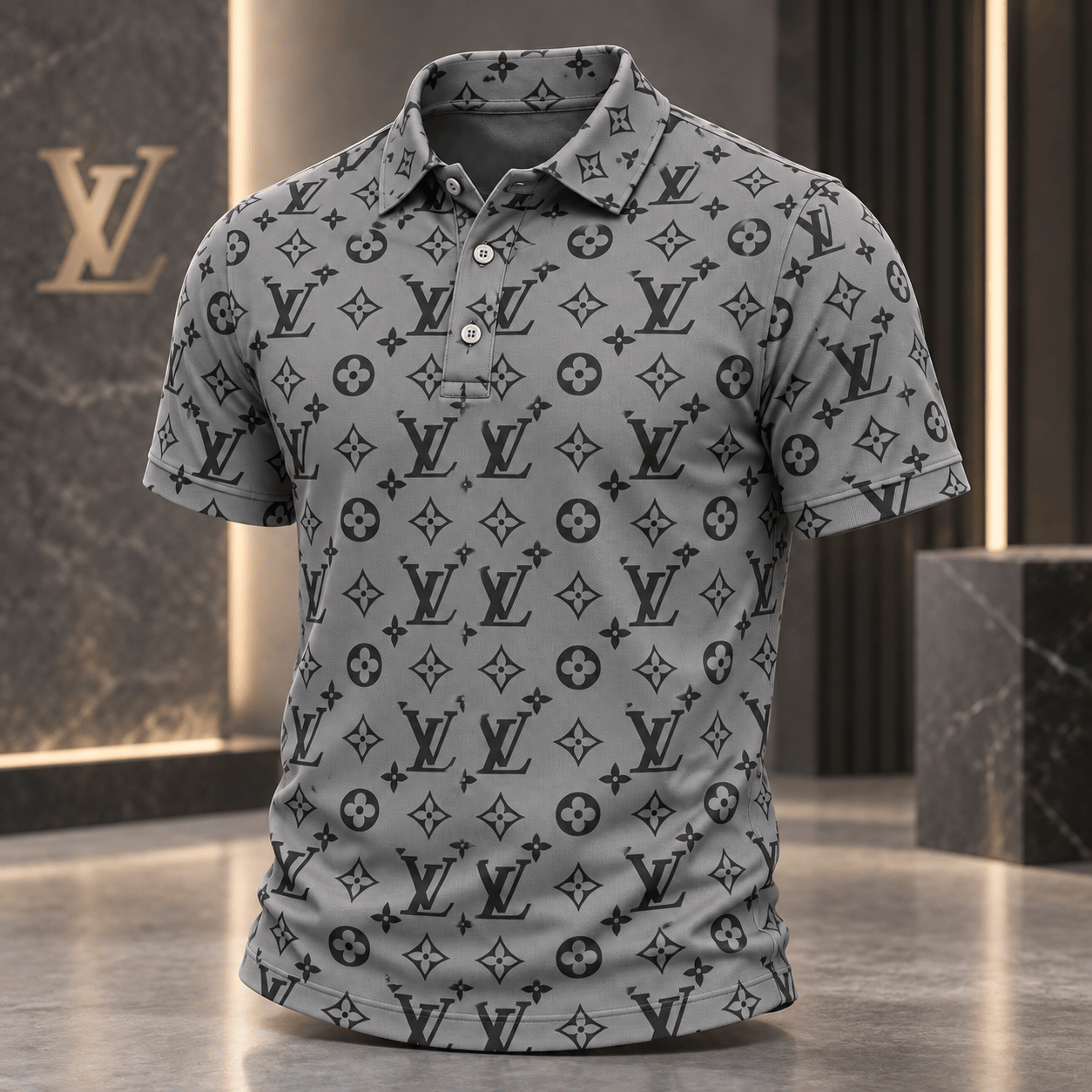 Louis Vuitton | Classic Monogram Print Polo Shirt Year-End 2026 Collection