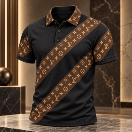Louis Vuitton | Monogram Diagonal Stripe Polo Shirt Year-End 2026 Collection