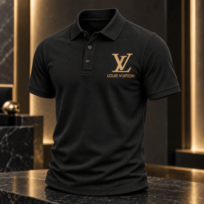 Louis Vuitton | Gold Signature Chest Logo Polo Shirt Year-End 2026 Collection