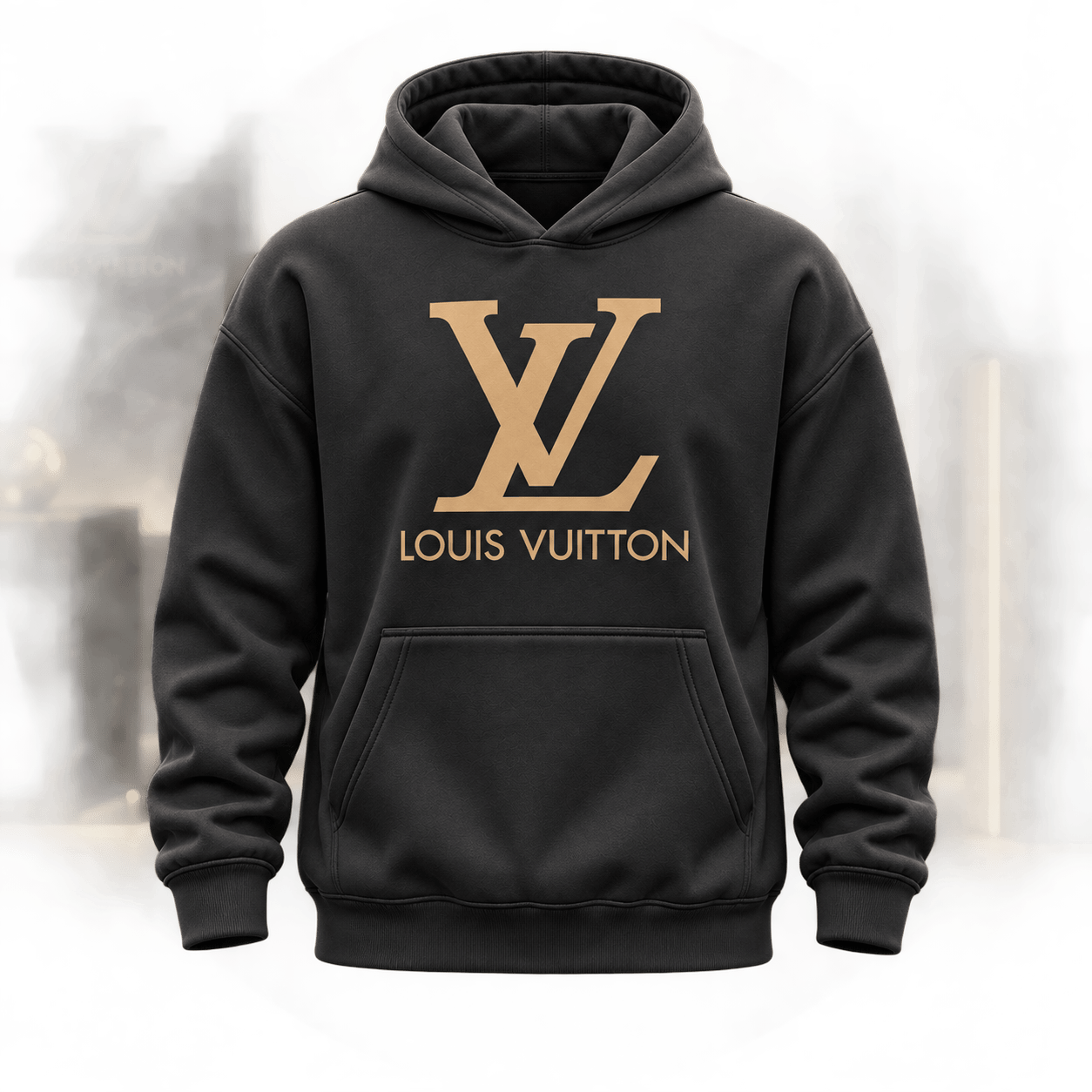 Louis Vuitton | Gold Signature Logo Hoodie Fall 2026 Collection