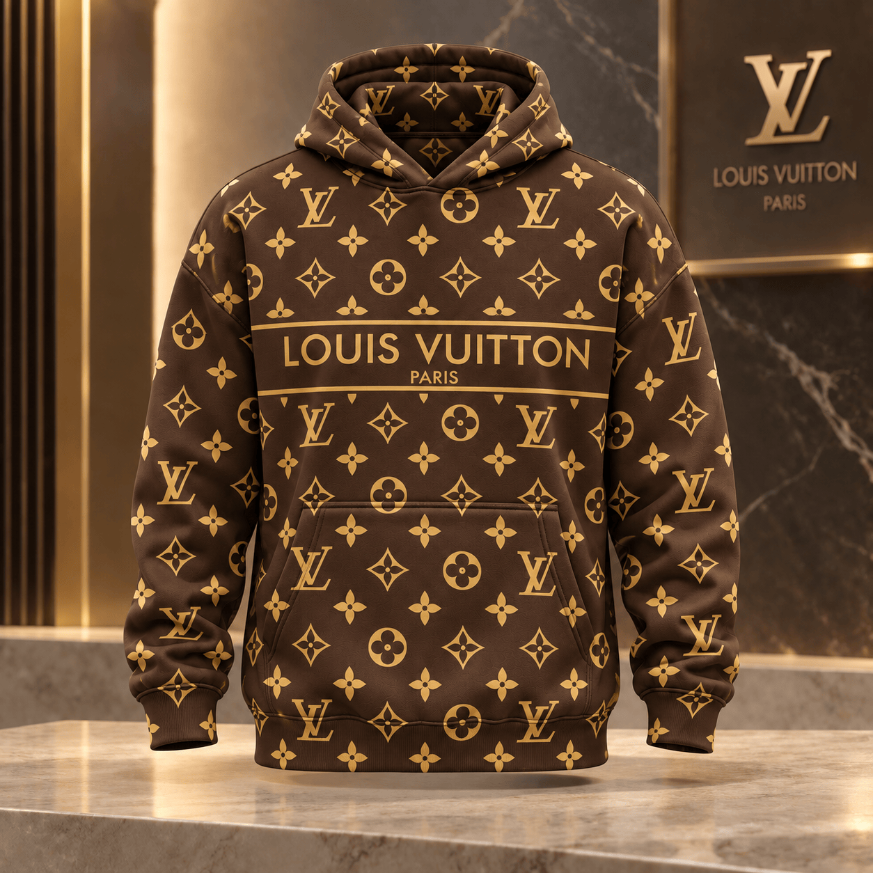 Louis Vuitton | Classic Monogram Stripe Hoodie Fall 2026 Collection