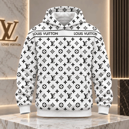 Louis Vuitton | Monochrome Monogram Print Hoodie Fall 2026 Collection
