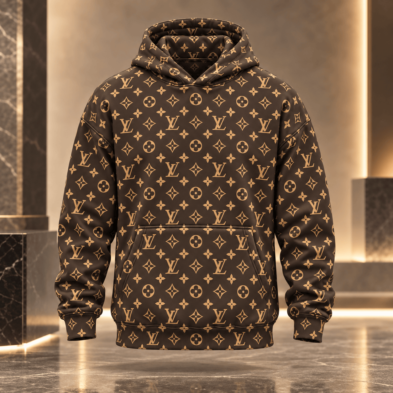 Louis Vuitton | Classic Monogram Print Hoodie Fall 2026 Collection