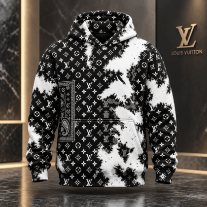 Louis Vuitton | Monogram Bandana Splatter Hoodie Fall 2026 Collection