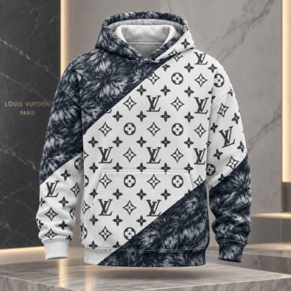 Louis Vuitton | Monogram Feather Split Hoodie Fall 2026 Collection