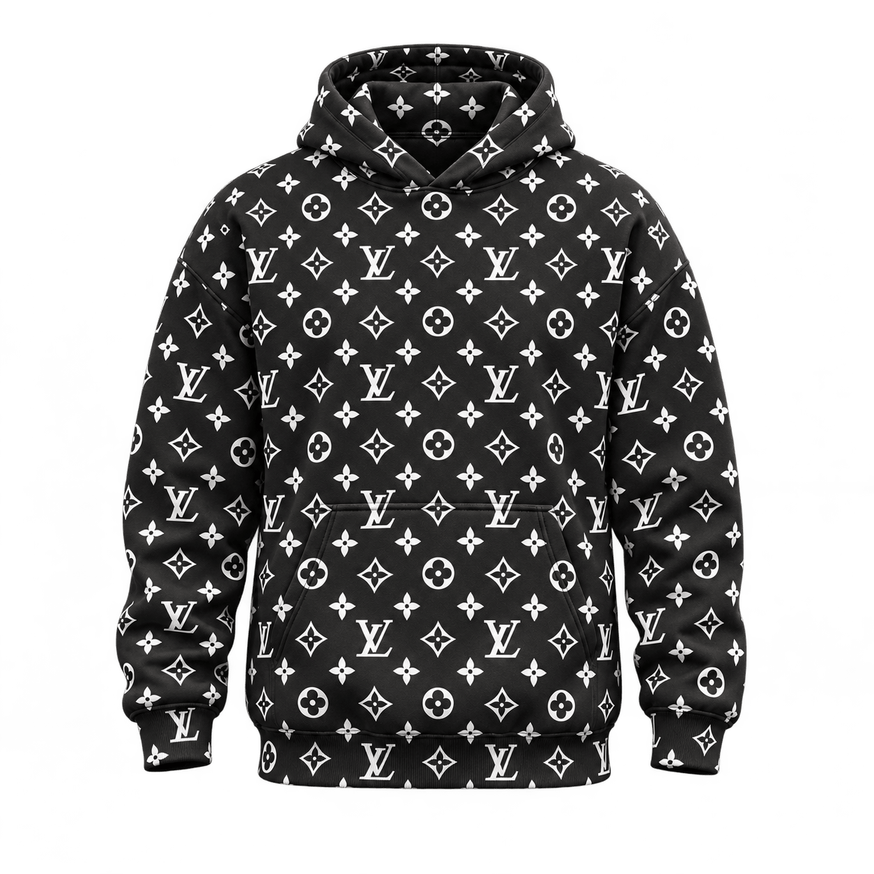 Louis Vuitton | Monochrome Monogram Print Hoodie Winter 2026 Collection