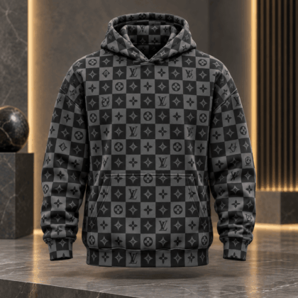 Louis Vuitton | Monogram Checkerboard Print Hoodie Fall 2026 Collection