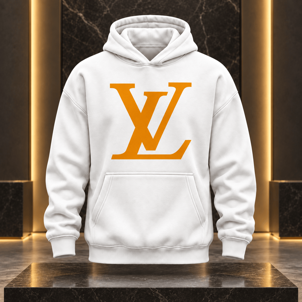 Louis Vuitton | Orange Oversized Monogram Hoodie Winter 2026 Collection
