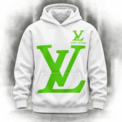 Louis Vuitton | Neon Green Oversized Monogram Hoodie Winter 2026 Collection