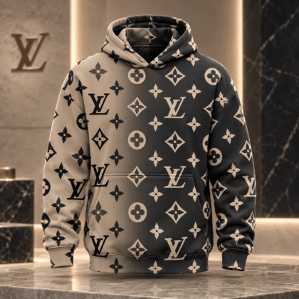 Louis Vuitton | Split Monogram Print Hoodie Winter 2026 Collection