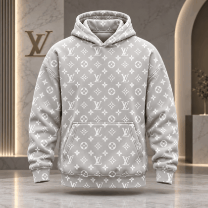 Louis Vuitton | Icy Gray Monogram Hoodie Winter 2026 Collection