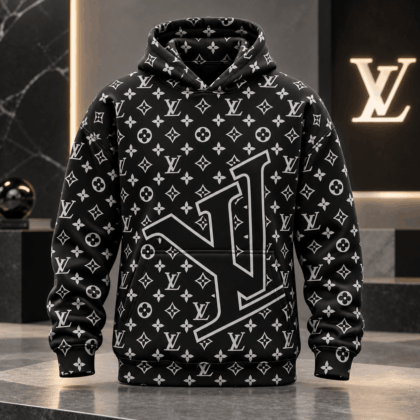 Louis Vuitton | Oversized Monogram Overlay Hoodie Winter 2026 Collection