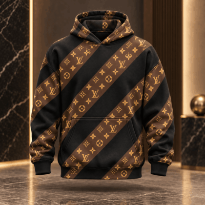 Louis Vuitton | Diagonal Monogram Stripe Hoodie Winter 2026 Collection