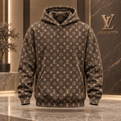 Louis Vuitton | Classic Monogram Print Hoodie Winter 2026 Collection