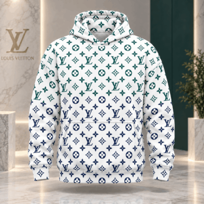 Louis Vuitton | Two-Tone Monogram Print Hoodie Winter 2026 Collection