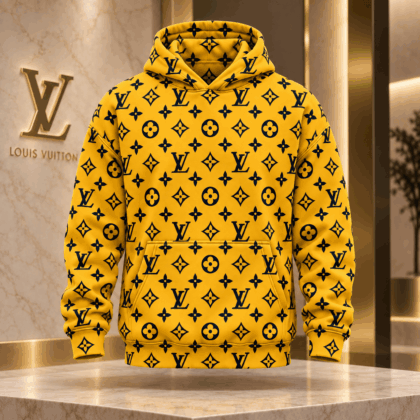 Louis Vuitton | Golden Monogram Print Hoodie Holiday 2026 Collection