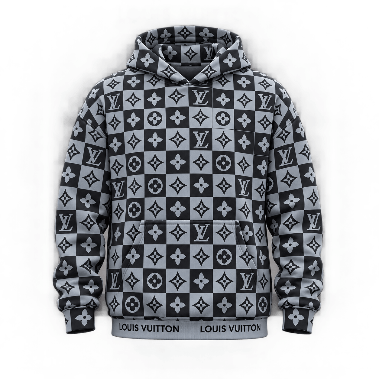 Louis Vuitton | Monogram Checkerboard Print Hoodie Holiday 2026 Collection