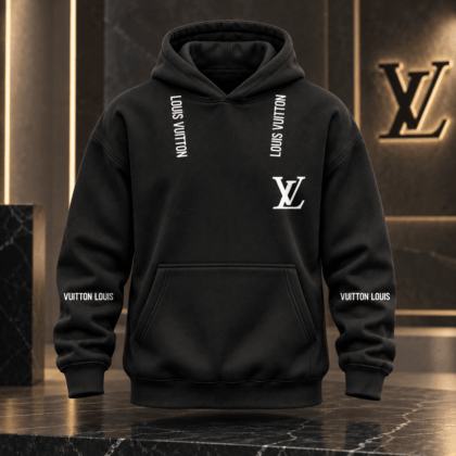 Louis Vuitton | Vertical Wordmark Emblem Hoodie Holiday 2026 Collection