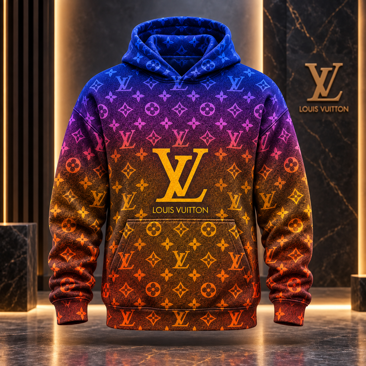 Louis Vuitton | Rainbow Gradient Monogram Hoodie Holiday 2026 Collection