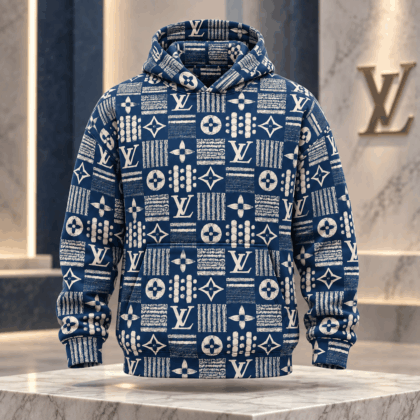 Louis Vuitton | Distressed Monogram Patchwork Hoodie Holiday 2026 Collection
