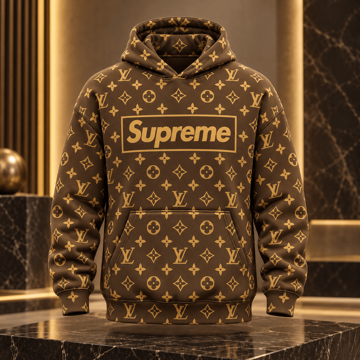 Louis Vuitton | Box Logo Monogram Hoodie Holiday 2026 Collection