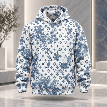 Louis Vuitton | Blue Toile Monogram Hoodie Holiday 2026 Collection