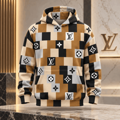Louis Vuitton | Monogram Geometric Patchwork Hoodie Christmas 2026 Collection