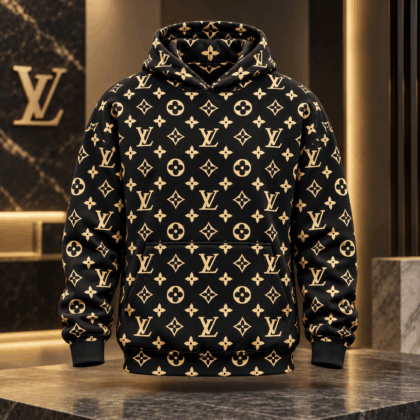 Louis Vuitton | Golden Monogram Print Hoodie Christmas 2026 Collection