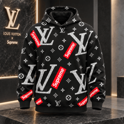 Louis Vuitton | Monogram Box Logo Print Hoodie Christmas 2026 Collection