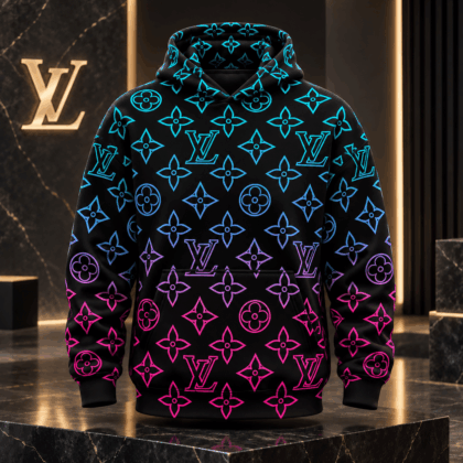 Louis Vuitton | Neon Gradient Monogram Hoodie Christmas 2026 Collection