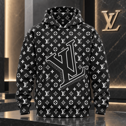 Louis Vuitton | Oversized Monogram Print Hoodie Christmas 2026 Collection