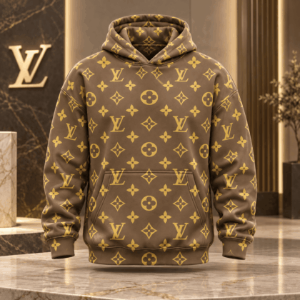 Louis Vuitton | Golden Monogram Print Hoodie Christmas 2026 Collection