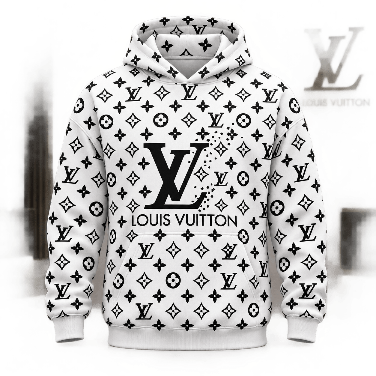 Louis Vuitton | Monochrome Dissolve Monogram Hoodie Christmas 2026 Collection