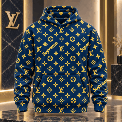 Louis Vuitton | Supreme Monogram Print Hoodie Christmas 2026 Collection