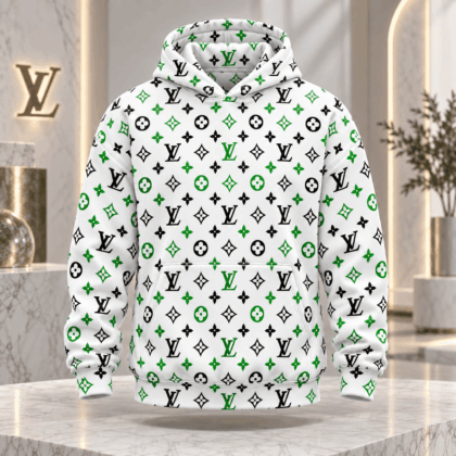 Louis Vuitton | Green And Black Monogram Hoodie Christmas 2026 Collection