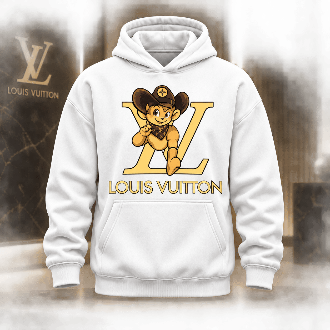 Louis Vuitton | Cowboy Mascot Graphic Hoodie Christmas 2026 Collection