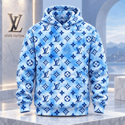 Louis Vuitton | Blue Cloud Monogram Hoodie Christmas 2026 Collection