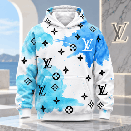 Louis Vuitton | Blue Watercolor Monogram Hoodie Christmas 2026 Collection
