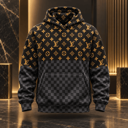 Louis Vuitton | Monogram Checkered Panel Hoodie Christmas 2026 Collection