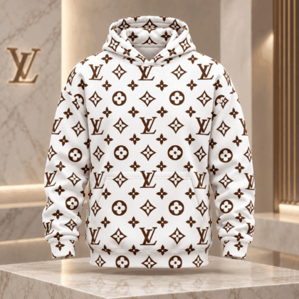 Louis Vuitton | Chocolate Monogram Print Hoodie Thanksgiving 2026 Collection