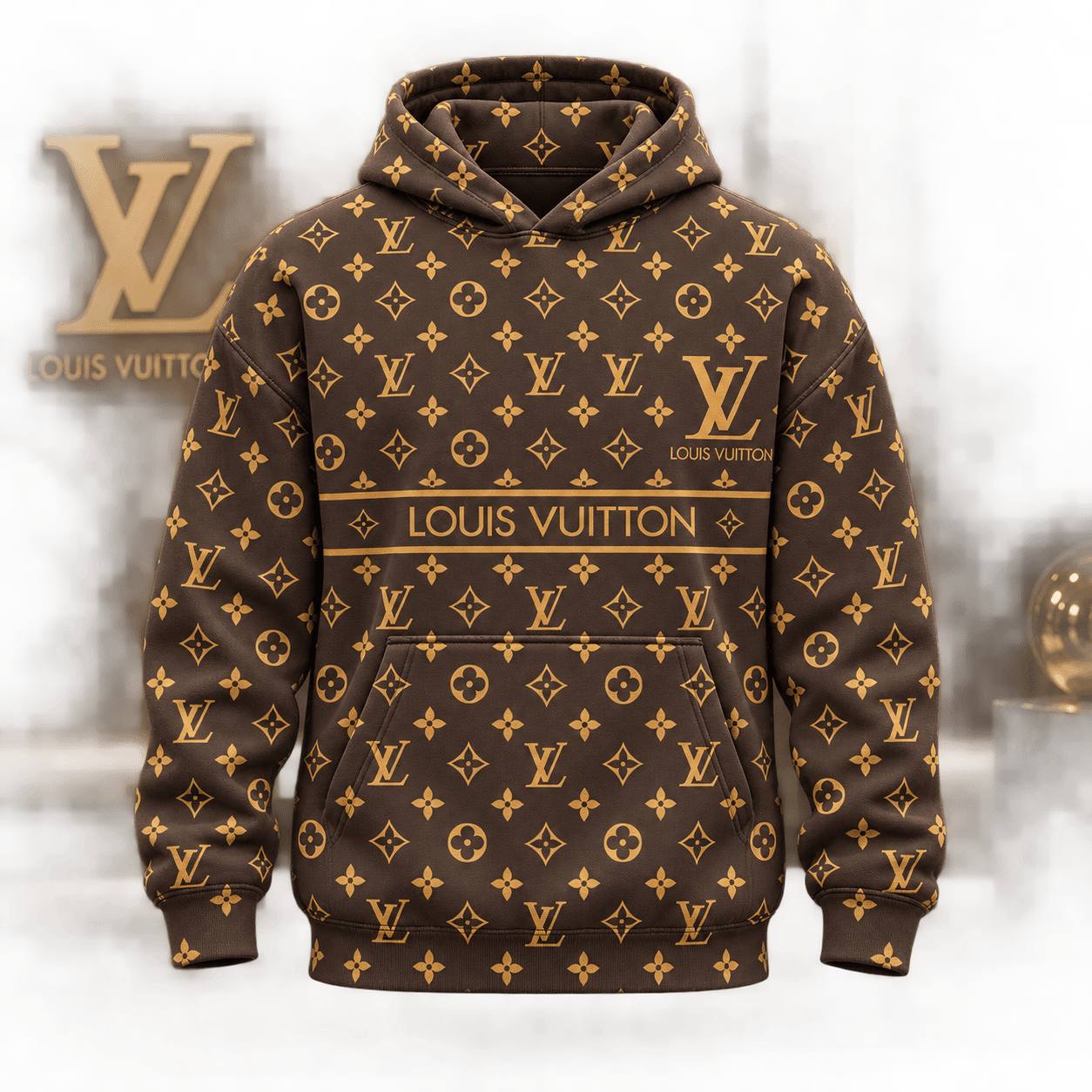 Louis Vuitton | Golden Monogram Stripe Hoodie Christmas 2026 Collection