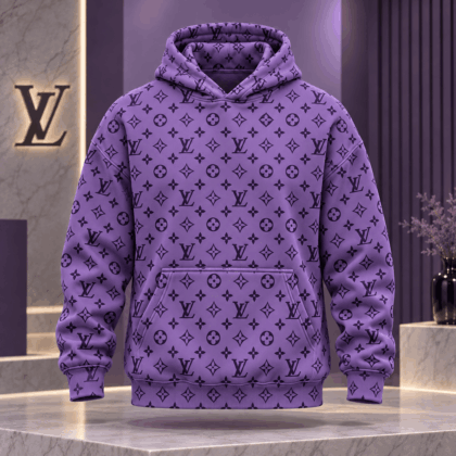 Louis Vuitton | Purple Monogram Print Hoodie Thanksgiving 2026 Collection