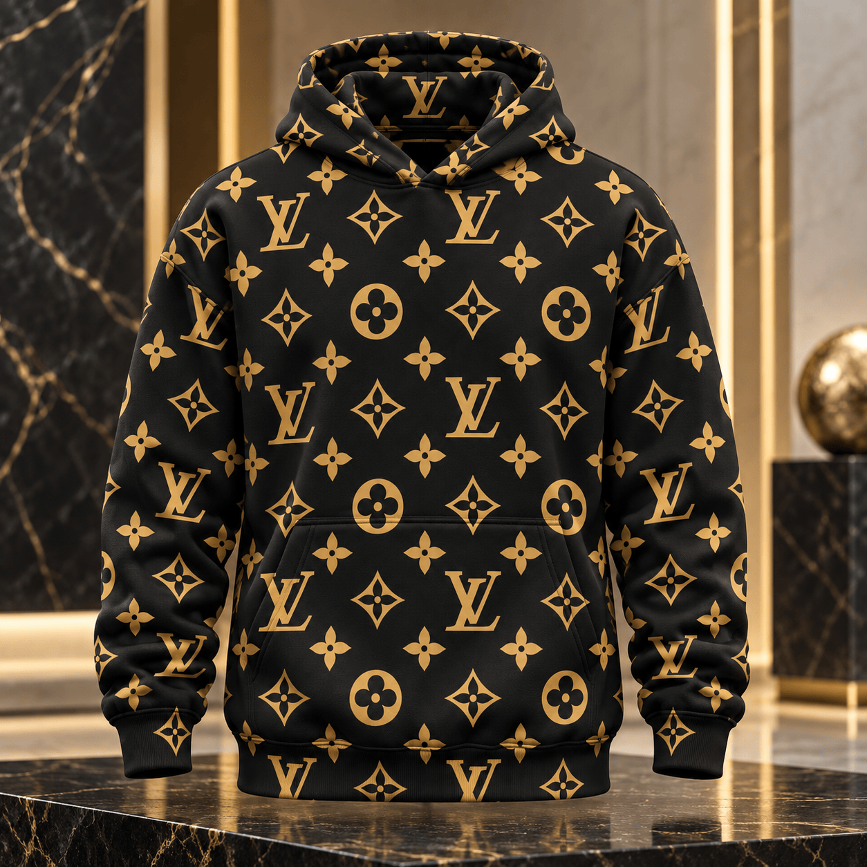 Louis Vuitton | Golden Monogram Print Hoodie Thanksgiving 2026 Collection