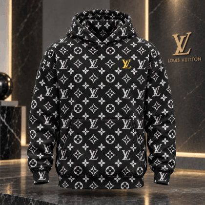 Louis Vuitton | Monochrome Monogram Gold Accent Hoodie Thanksgiving 2026 Collection