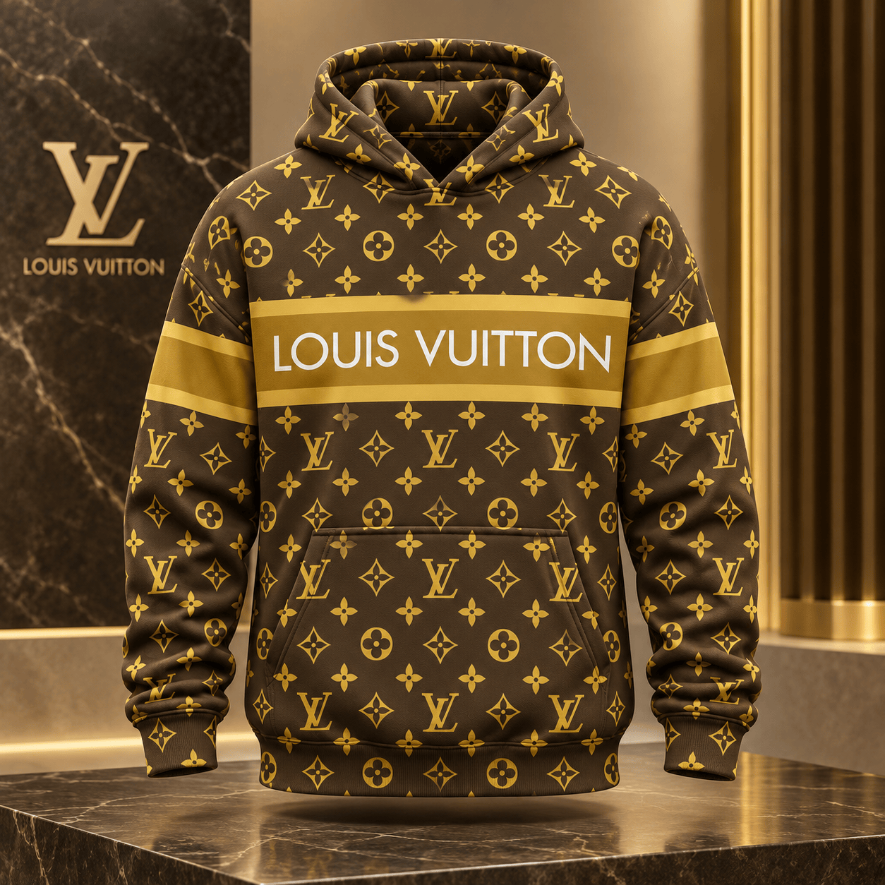 Louis Vuitton | Golden Monogram Stripe Hoodie Thanksgiving 2026 Collection