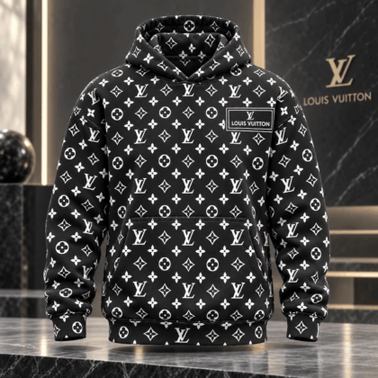 Louis Vuitton | Monochrome Allover Monogram Hoodie Thanksgiving 2026 Collection